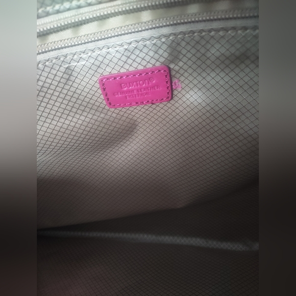Buxton Genuine Leather Pink Briefcase Shoulder Bag - Picture 4 of 8